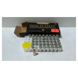 Forty one rounds of 9mm jacketed hollow points.