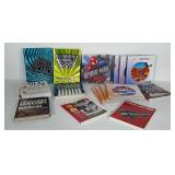 Book lot + Spiderman wall hanging. Books include