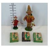 Wooden smoker dolls with incense