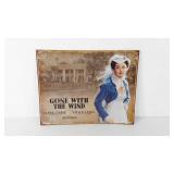Gone With The Wind movie metal sign, 16x12