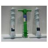 Three Beach umbrella/ fishing pole , screw in