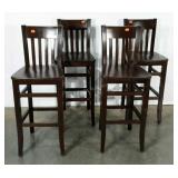Four bar chairs, 30" to seat, seller code 35