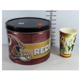 Washington Redskins merchandise, 9" tin and