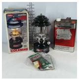 Coleman Adjustable gas lantern, two mantel, with