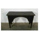 Embellished sofa table, carved details, 18 x 46 x