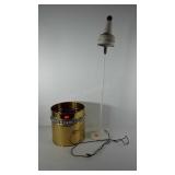 Home decor, includes toleware and wood lamp (41")