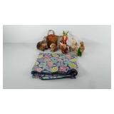 Easter decor, includes baskets, everlasting