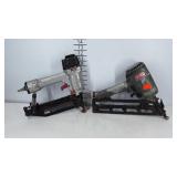 Two pneumatic nailers, Senco and Porter Cable