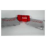 Coca-Cola beach blanket with attached pillow and