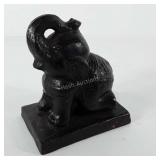 Cast iron elephant, 6"