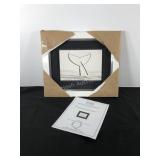 Whale Tail framed original sketch, signed Wyland,