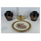 Decor group, Asian artwork vases, 1974 Lenox