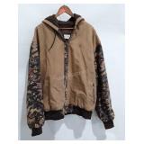 Whitetail canvas camo hunting jacket, size 2XLT