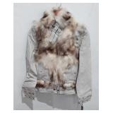 Sharif Studio fur and leather jacket, size XS,