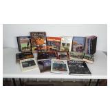 Book lot: nearly all are about trains. See