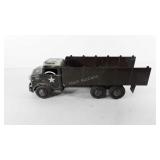 Toy truck, metal U.S. military truck, 18"