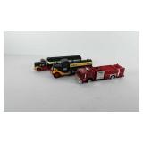 Hess trucks, includes gasoline tanker coin bank,