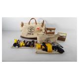 Klein tool bag and tools, includes flashlights,