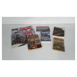 Train ephemera: calendars, guidebook, magazine,