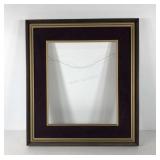 Wood and velvet frame for 15x18 artwork, frame