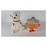 Figural cookie jars, Nasco man, needs cleaned up a