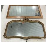 Mirrors, ornate plaster frame 39x33 and Kling