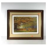 Winnie the Pooh "Autumn Leaves" print by Peter