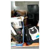 Skid lot: file cabinet,platters, basket,