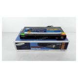 Samsung DVD player with box, powers up
