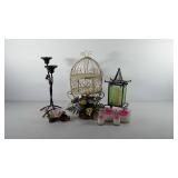 Home decor, includes pillar candle holders,