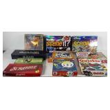 Group of board games, includes Scene It, Candy