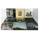Group of 9 rock albums, 70s and 80s titles,