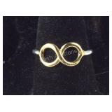Size 6 Sterling silver infinity ring