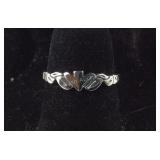 Size 6 Sterling silver dove ring