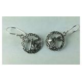 Sterling dragonfly earrings 3.74g