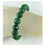 115ct green aventurine stretch bead bracelet