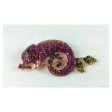 Multi color Austrian crystal rosetone chameleon