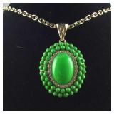 Green chroma and Austrian crystal 24-26in