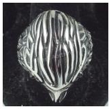 Size 12 black Austrian crystal eagle head men