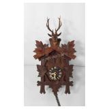 German cuckoo clock with deer head, head is loose