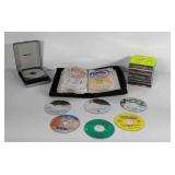 Group of CDs and CD organizers