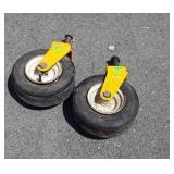 Pair of Zero Turn Mower Crazy Or Trolley Wheels,