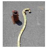 Two pc lot, older 8 ton hydraulic Jack, handle to
