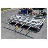 Warehouse Platform Cart 32x66" with the back and