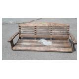 Front Porch Swing with Chain and springs in bag,