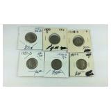 Buffalo nickels, 1930S, 1929S, 1927S, 1923S,