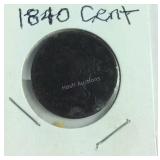 1840 large cent