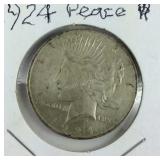 1924 peace Dollar