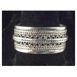 Sterling Silver Wide Silver Toe Ring, 6.8 grams ,