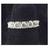 5-Stone CZ Band,   grams , size 5